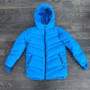 Lands’ End Kids Blue Down Jacket Size 7
